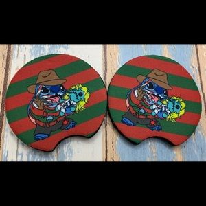 Freddy stitch car coasters